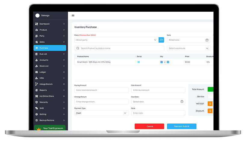 Inventory Management Dashboard